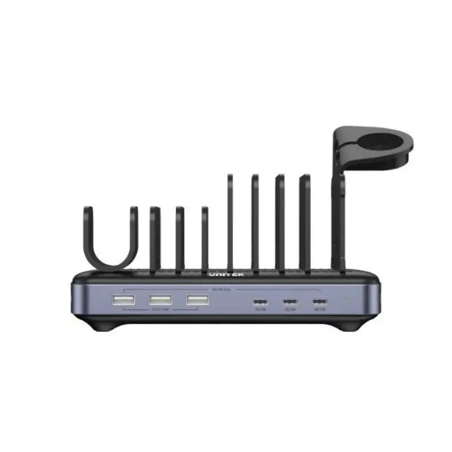 Unitek Charging Station 3 x USB-A 20W, 3 x USB-C PD 60W, 80W Black (P1207B) 2