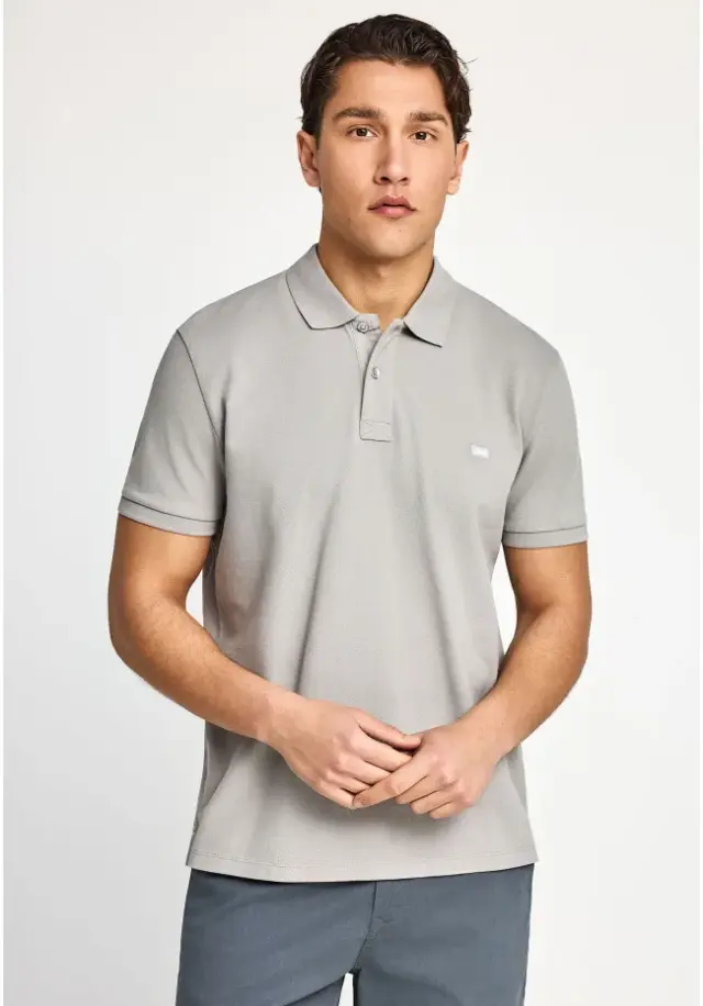 Funky Buddha Polo T-Shirt Grey FBM013-001-11 - 3XL