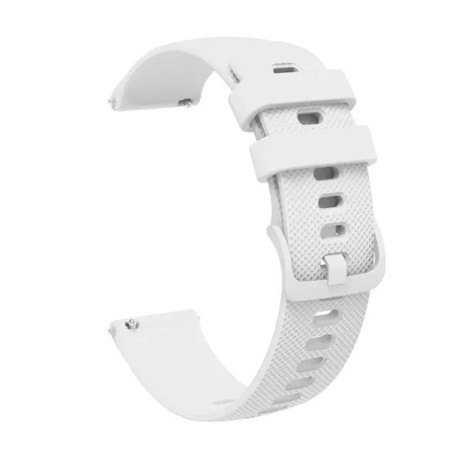 Pockmarked Tonal Buckle Λουράκι Σιλικόνης για Smartwatch 20mm- White OEM 2
