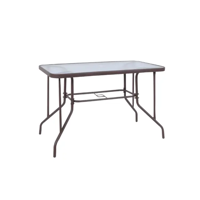 Τραπέζι BALENO Καφέ Μέταλλο 110x60cm