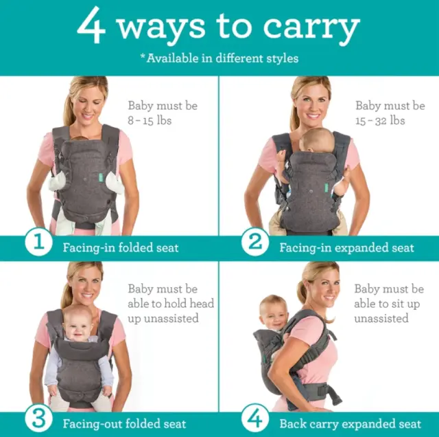 INFANTINO FLIP 4-IN-1 CONVERTIBLE CARRIER 2