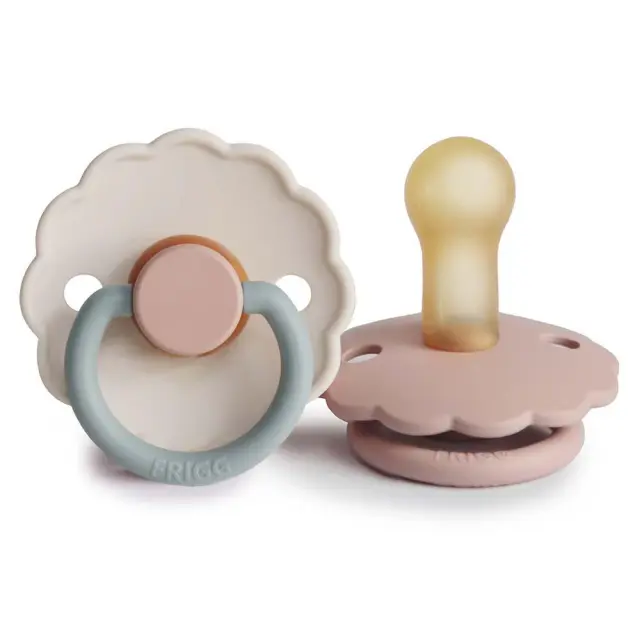 Σετ 2 Πιπίλες Latex FRIGG Daisy Blush/Cotton Candy 6-18 Μηνών Baby Oliver