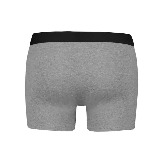 Levi's Ανδρικό Boxer Solid Basic Organic Cotton - Εξάδα, Χρώμα Μαύρο-Γκρι Μελανζέ 3