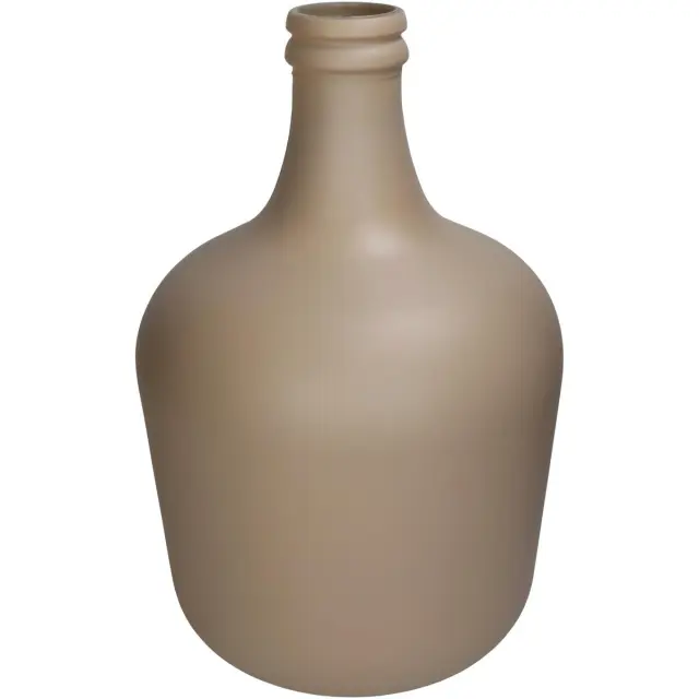 Βάζο Μπεζ Ανακυκλωμένο Γυαλί 27x27x42cm