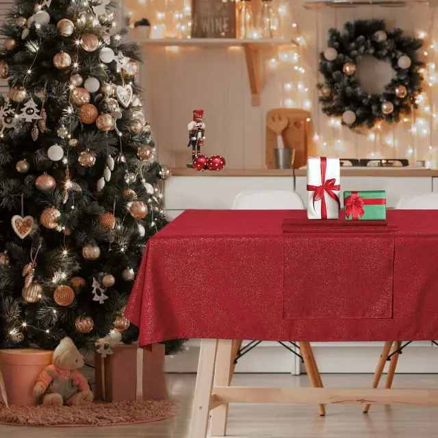 Christmas runner 45x140cm κόκκινο/χρυσό Das Home 0716 2