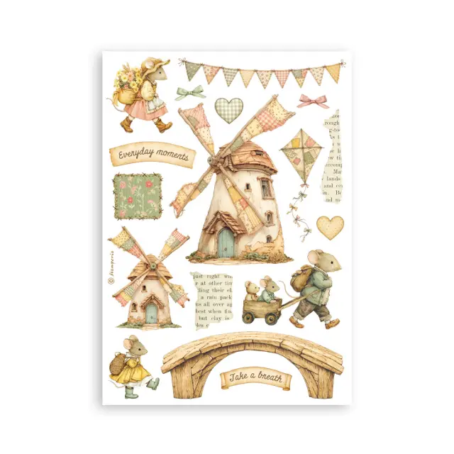 Αυτοκόλλητα Washi pad A5, 8 φύλλα, Cozy Family 2