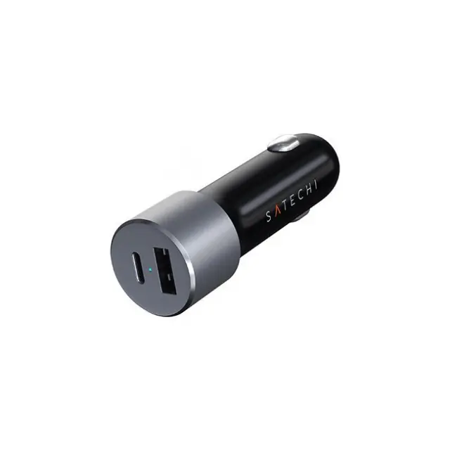 Satechi Φορτιστής Αυτοκινήτου 72W USB-C 60W PD, USB-A Gray (ST-TCPDCCM)