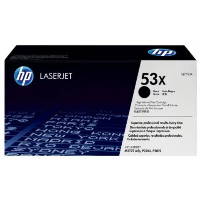 HP 53X Γνήσιο Toner Laser Εκτυπωτή Μαύρο High Yield 7000 Σελίδων Q7553X