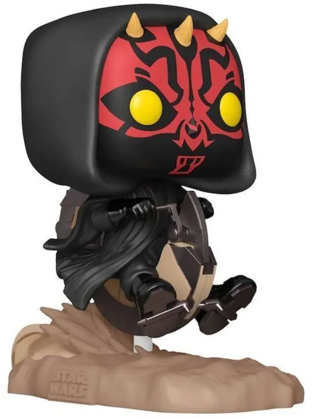 Funko POP! Deluxe Disney: Star Wars EP1 The Phantom Menace Anniversary - Darth Maul on Bloodfin Speeder #705 Bobble-Head Vinyl Figure