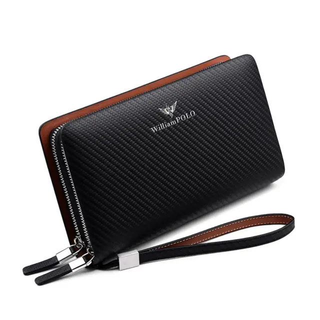Δερμάτινο Ανδρικό πορτοφόλι William Polo 170 black - One Size