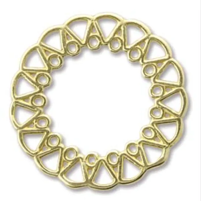 Διακοσμητικό Κρεμαστό Στοιχείο - Design Circle 23mm - Brass - 1τεμ