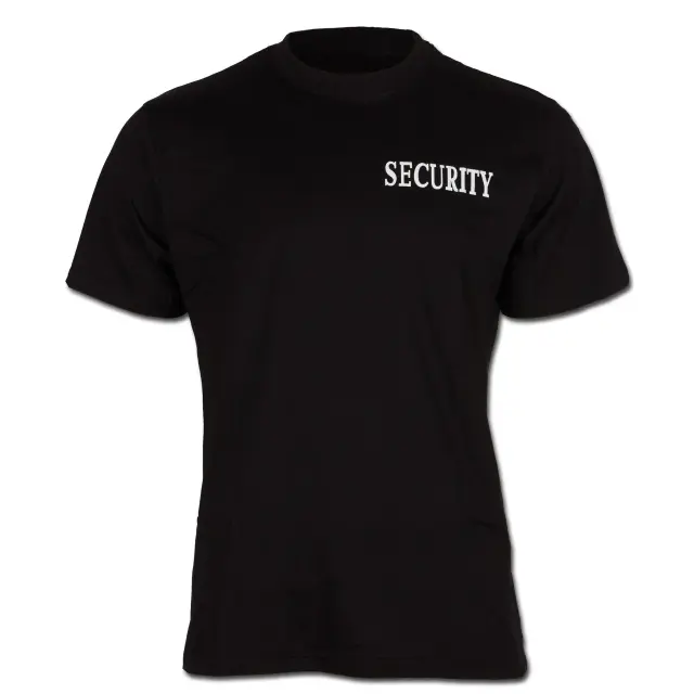 Mil-Tec T-Shirt With Double Print 'Security'-Κοντομάνικη Μπλούζα T-Shirt Security - 01-Black-Μαύρο