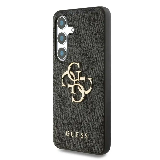 Guess PU 4G Metal Logo Case for Samsung Galaxy S25 Grey 2