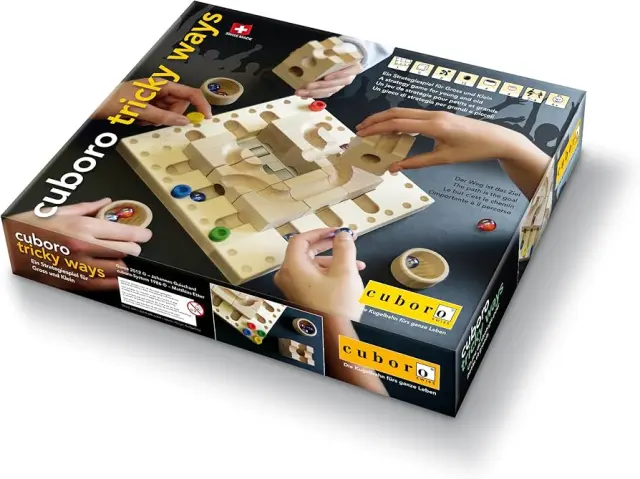 Cuboro Tricky Ways Επιτραπέζιο Παιχνίδι Στρατηγικής - Ξύλινο STEM για όλη την Οικογένεια