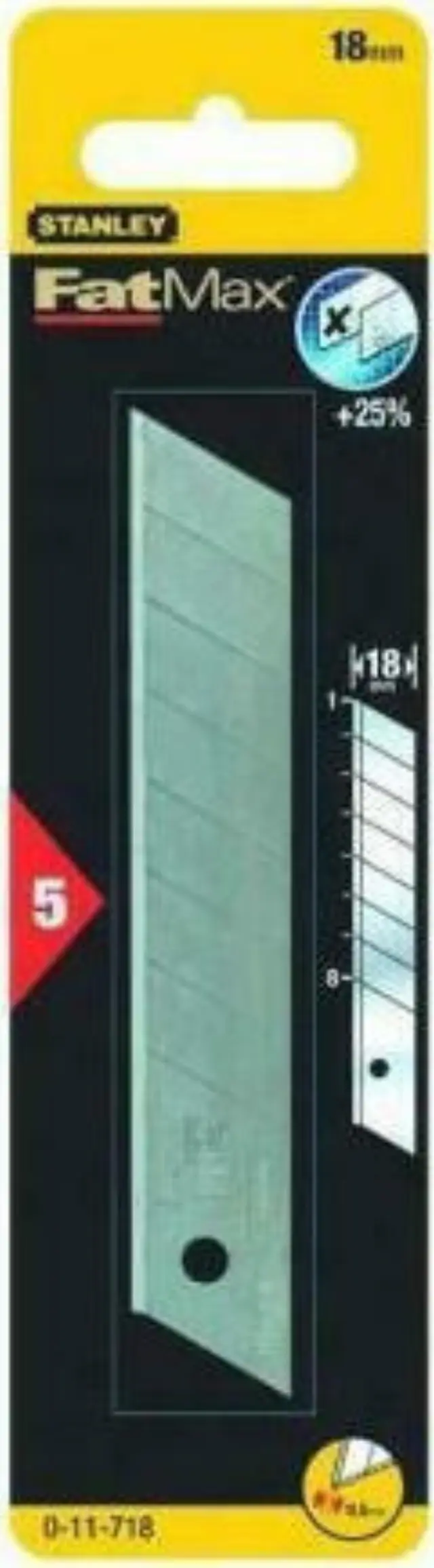 Snap-off blade 18 mm Stanley by Black & Decker 2-11-718 1pcs Stanley