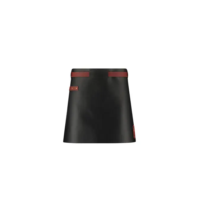 Witloft Leather Waist Down Apron Pure Black