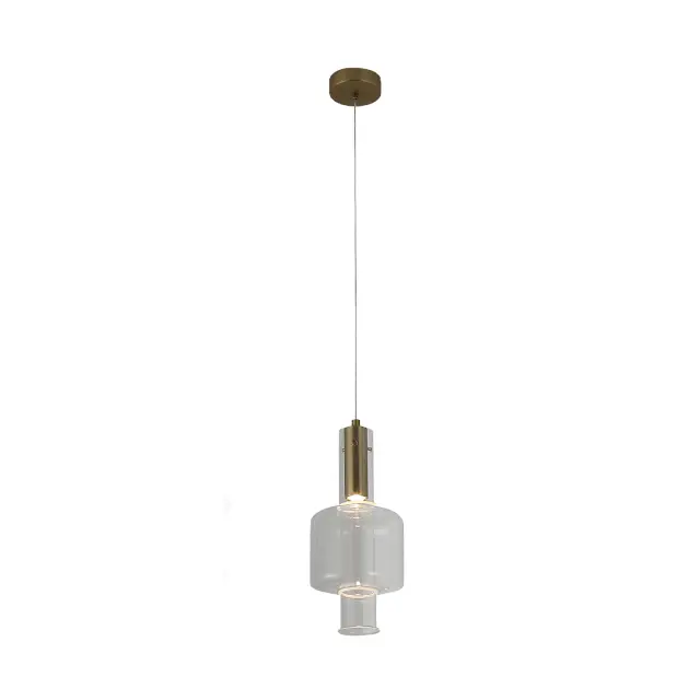 ΚΡΕΜΑΣΤΟ ΦΩΤΙΣΤΙΚΟ ACA HM250261C ΧΡΥΣΟ ΔΙΑΦΑΝΕΣ COB 5W 3000K IP20 D16XH120CM / HM250261C