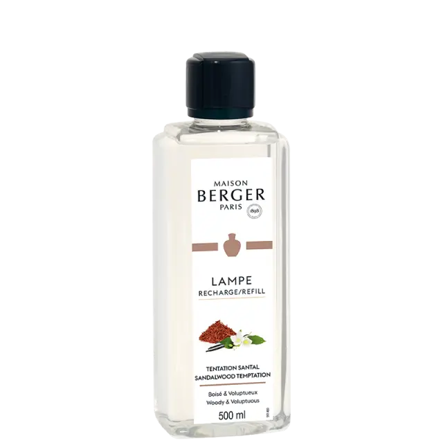 Maison Berger Paris Lampe Berger Refill Υγρό Αναπλήρωσης Καταλυτικής Λάμπας Tentation Santal 500ml