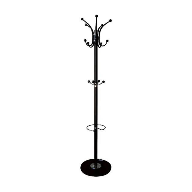Καλόγερος JASON Μαύρο Μέταλλο/Μάρμαρο Φ37x170cm