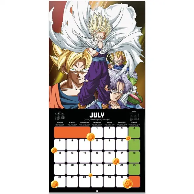 HMEΡΟΛΟΓΙΟ ΤΟΙΧΟΥ DRAGON BALL 2027 30X30 CALENDAR CP27036 3