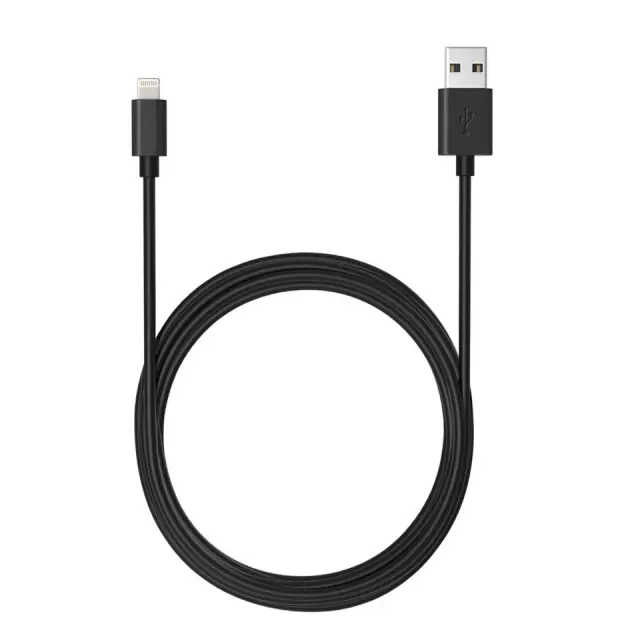 Καλώδιο Σύνδεσης και Φόρτισης Ancus Flow E44 USB σε Lightning 2.0A Data Transfer 480Mbp Μαύρο 1m 3
