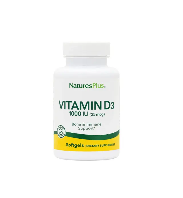 Nature's Plus Vitamin D3 Βιταμίνη για Ενίσχυση του Ανοσοποιητικού & την Υγεία των Οστών 1000iu 30 μαλακές κάψουλες
