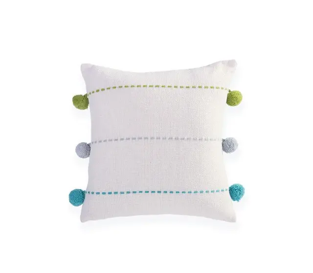 Nef-Nef Homeware Παιδικό Διακοσμητικό Μαξιλάρι Life Line 35x35 Aqua/Lime