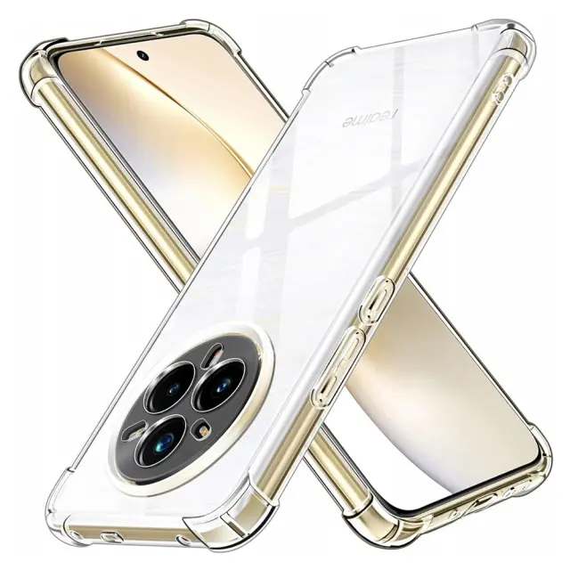 Techsuit - Shockproof Clear Silicone - Realme 14 Pro+ - Clear