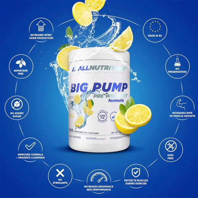 ALLNUTRITION Big Pump Pre-Workout Lemon, 420 g 3
