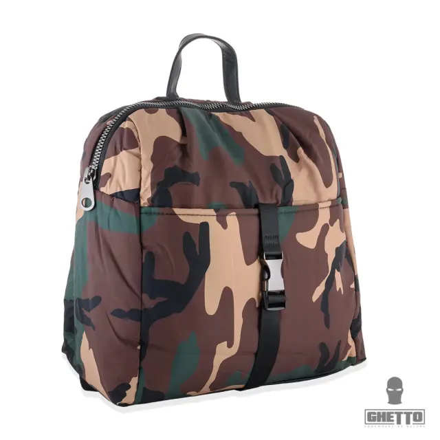 Ghetto Medium Backpack Camo Utility with Buckle Closure 2