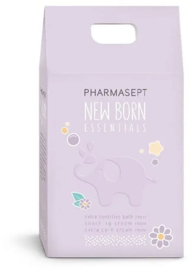 Pharmasept New Born Essentials Extra Sensitive Bath 250ml & Soothing Cream 150ml & Extra Calm Cream 150ml 3τμχ