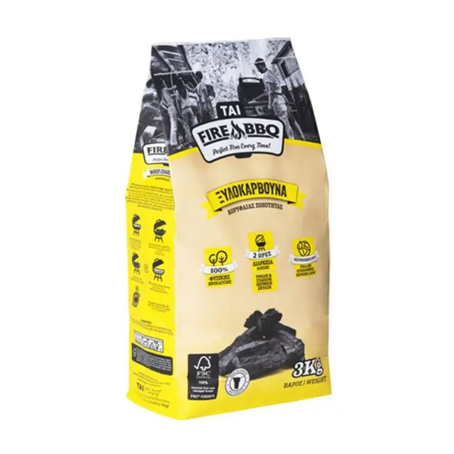 ΤΑΙ Ξυλοκάρβουνα Fire BBQ 3Kg FSC®