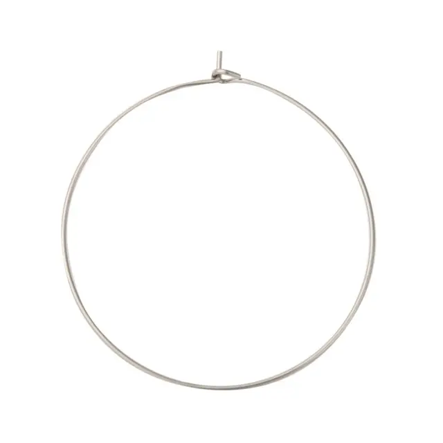 Σκουλαρίκι Κρίκος Ανοξείδωτο Ατσάλι 316 Ø40x0.7mm - 50τεμ