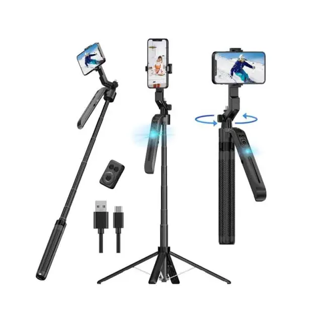 Selfie Stick Τρίποδο Με AI Tracking C12 – Selfie Stick Tripod With AI Tracking C12 030247 2