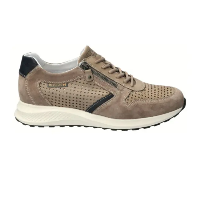 Mephisto Sneakers Ανδρικό δέρμα/δέρμα Nubuck Γκρί MEP/DINO PERF GREY