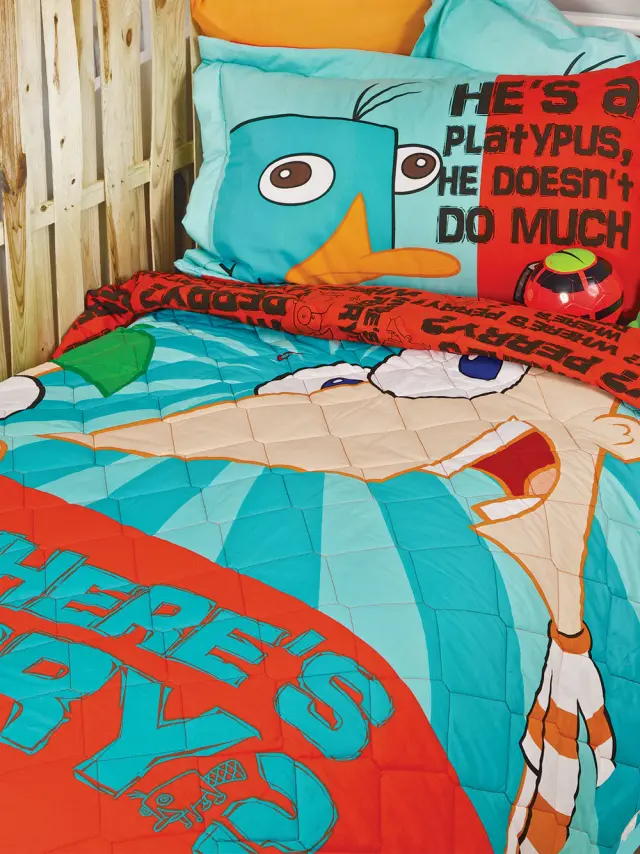 Παπλωματοθήκη Ημίδιπλη Σετ Disney 170X250 Phineas & Ferb Palamaiki