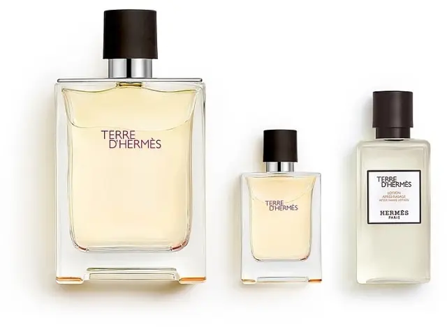 Hermes Terre D'Hermès Gift Set Eau De Toilette 100ml And Miniature 5ml And Shower Gel 40ml