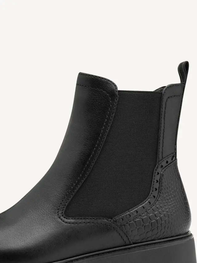 Μποτάκι Chelsea Tamaris 1-25466-45-003 Black Leather - 36 3
