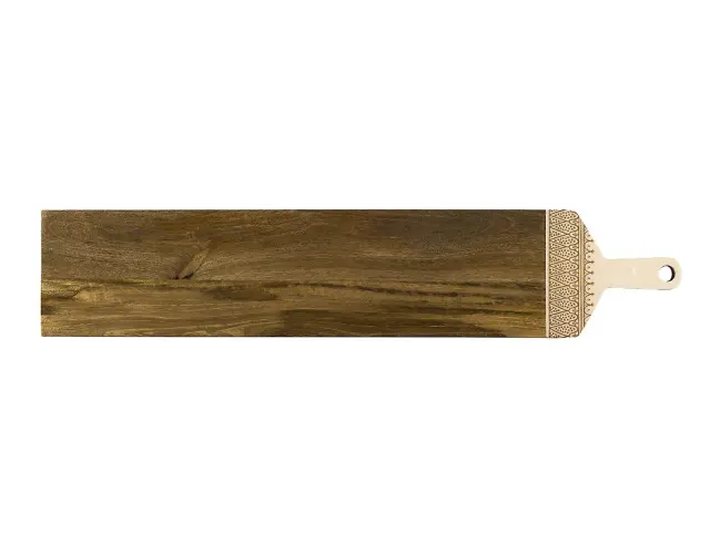 Δίσκος Σερβιρίσματος Home Deco Factory από Ξύλο Mango, με διαστάσεις 100x20x1.5cm KA0723 2