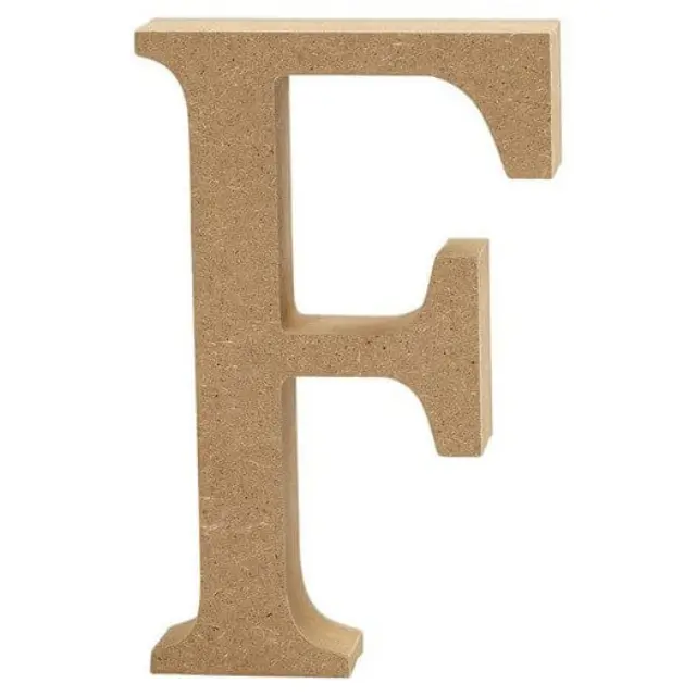 Γράμμα βάσης Mdf 13cm, πάχος 2cm - F