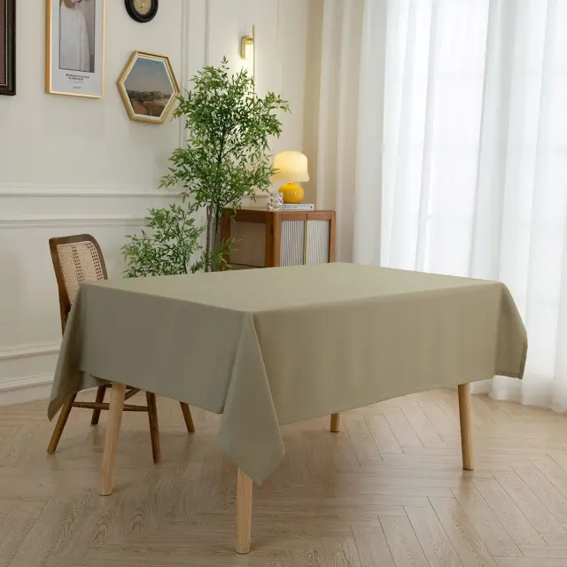 Τραπεζομάντηλο 150x150 Beauty Home Supreme Art 8488 Olive 100% Πολυέστερ 2