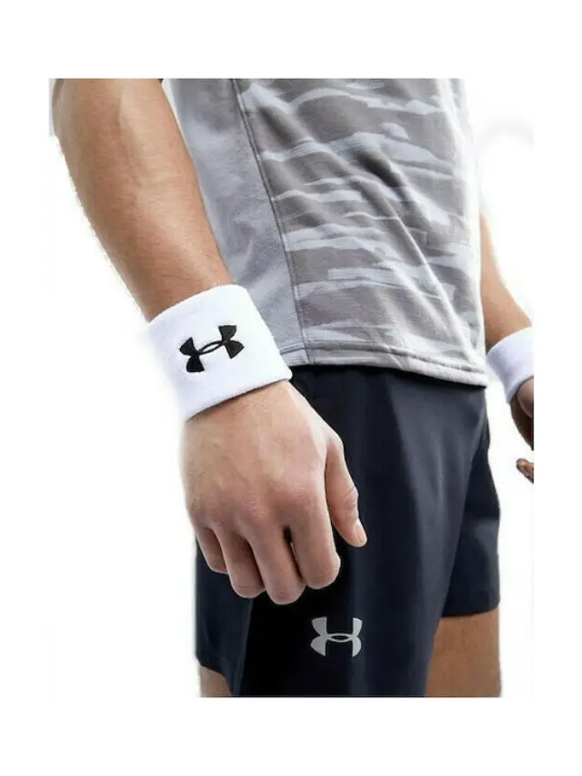 Under Armour Adult Unisex Performance Wristband Άσπρο 1276991-100 (Under Armour) - One Size 3