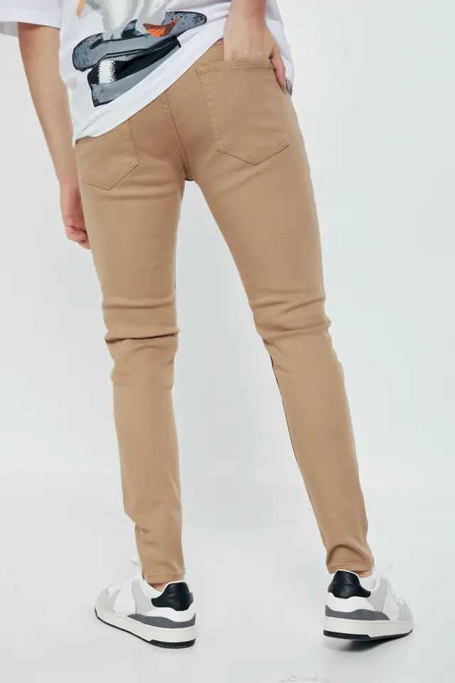 Παντελόνι Jean Regular Μπεζ Σκούρο 2