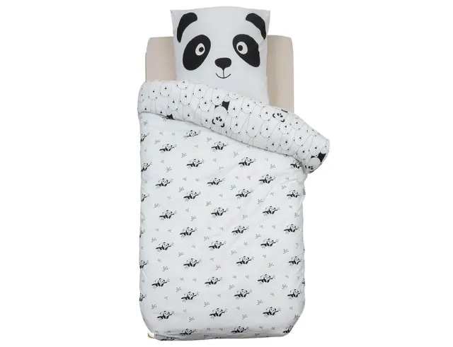 Σετ Μονή Παπλωματοθήκη & Μαξιλαροθήκη Panda Atmosphera 2 όψεων, από βαμβάκι 57TC, με διαστάσεις 140x200cm 174018Q 3
