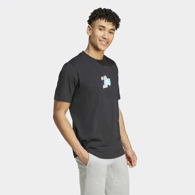 Adidas T-shirt Remoji Black IW2644 - S 2