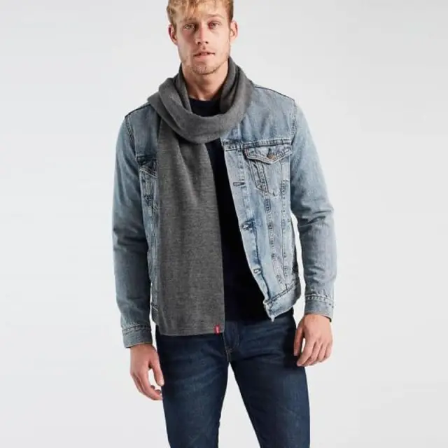 Απαλό Κασκόλ Levi's 14152-0011-0055 Γκρι - One Size 2