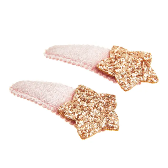 Κλιπ μαλλιών με glitter 2