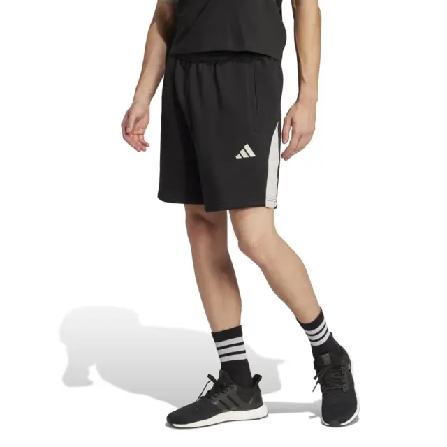 adidas Essentials Colorblock Short (JD8057-Black) - Μαύρο