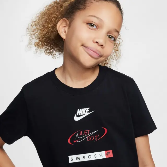 Nike Logo Tee ΠΑΙΔΙΚΗ ΜΠΛΟΥΖΑ (HM5662-010) - Μαύρο - M 10-12 ετών 3