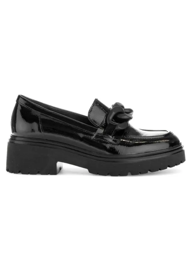 Gabor Μοκασίνια-Loafers Γυναικείο δέρμα λουστρίνι Μαύρο GAB/95230 97-SCHWARZ 3